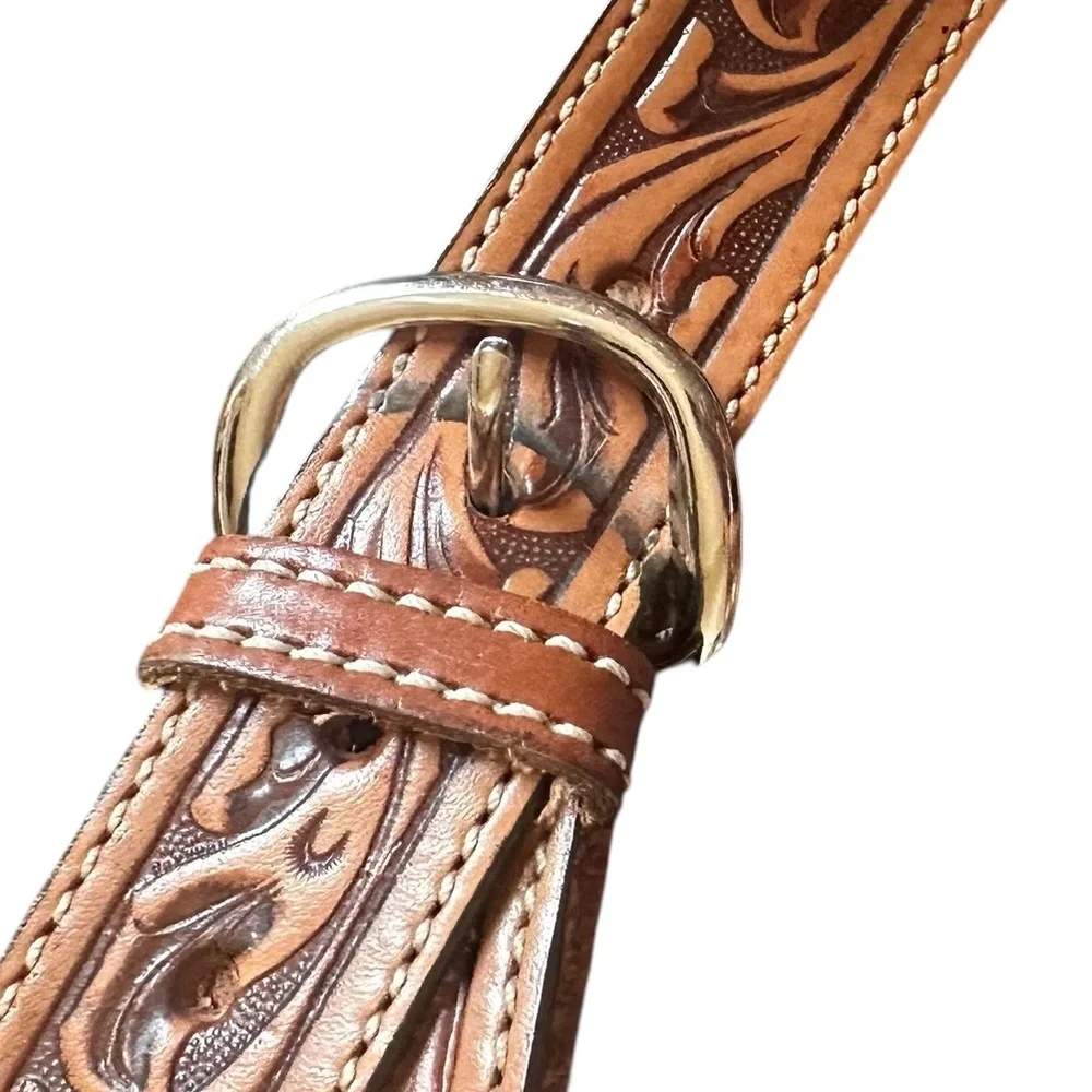 Handmade horse blanket shoulder bag with Brown Strap - Picture 2 of 5